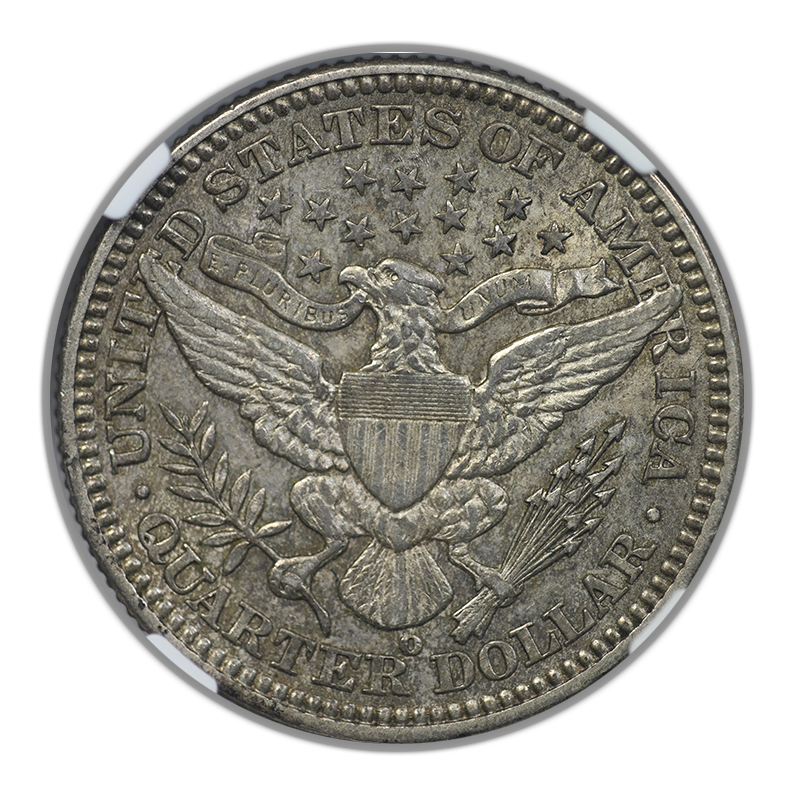 1903-O Barber Quarter 25C NGC AU55 Reverse