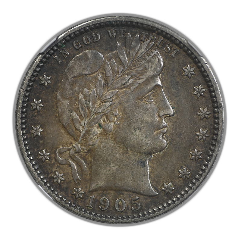 1905 Barber Quarter 25C NGC AU53 Obverse