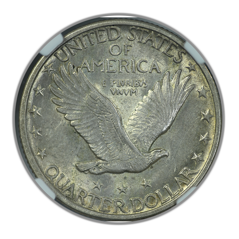 1917-S Type 2 Standing Liberty Quarter 25C NGC AU58 Reverse