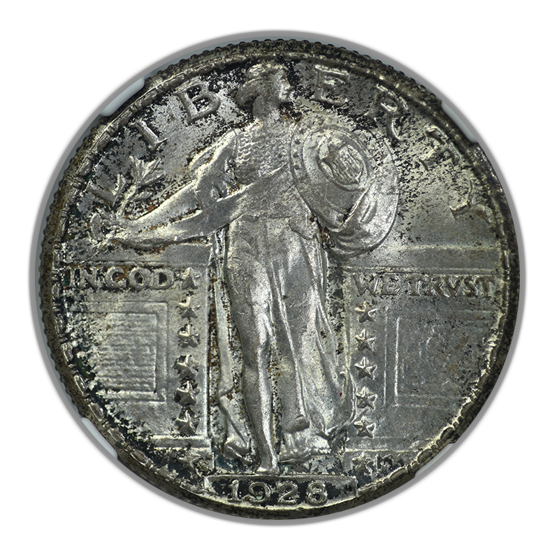 1928-S Standing Liberty Quarter 25C NGC MS65 Obverse
