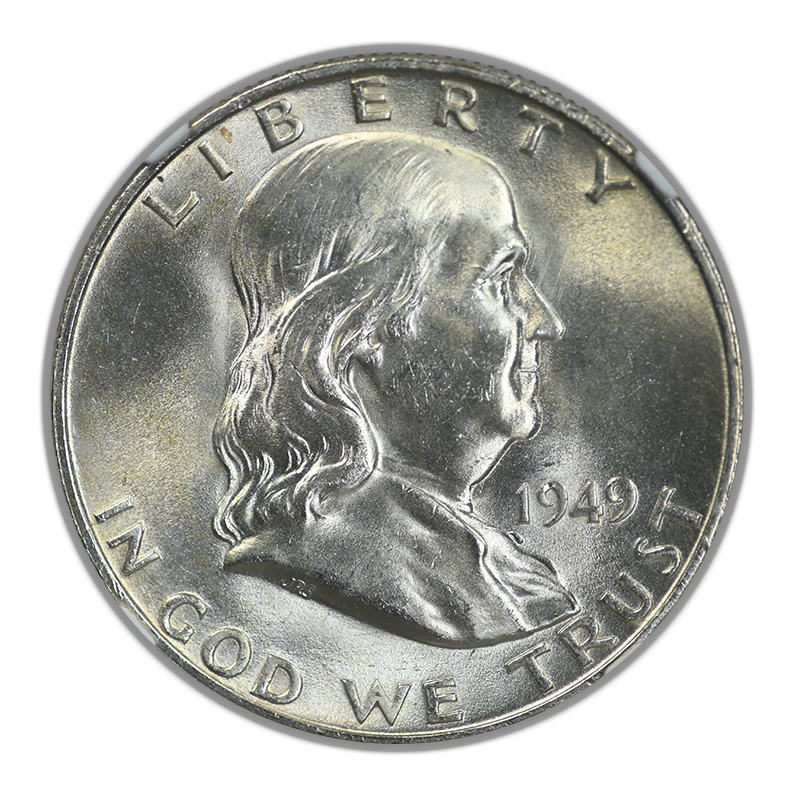 1949-D Franklin Half Dollar 50C NGC MS64FBL Obverse