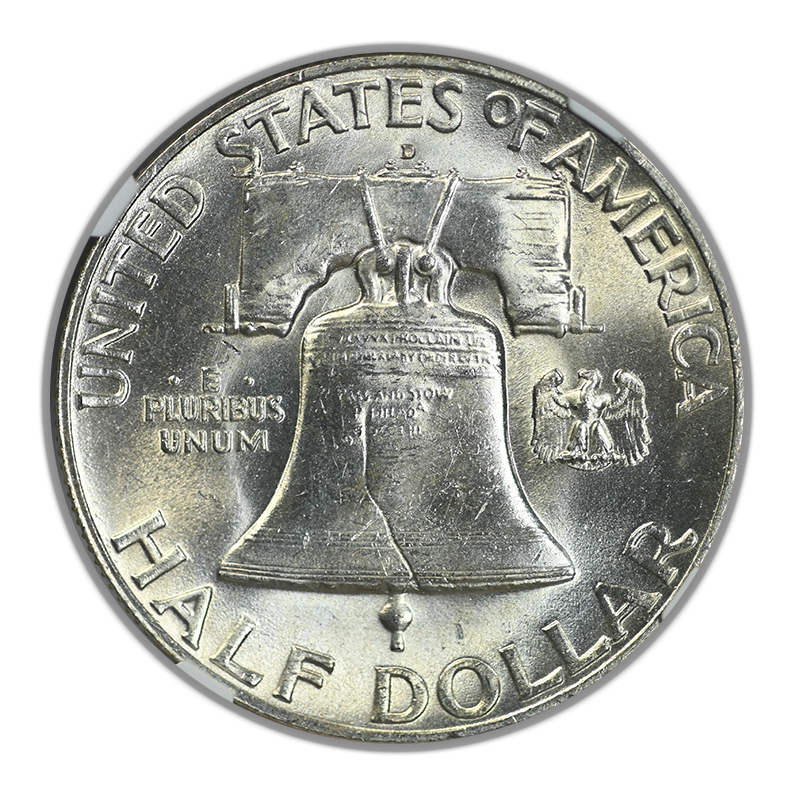 1949-D Franklin Half Dollar 50C NGC MS64FBL Reverse