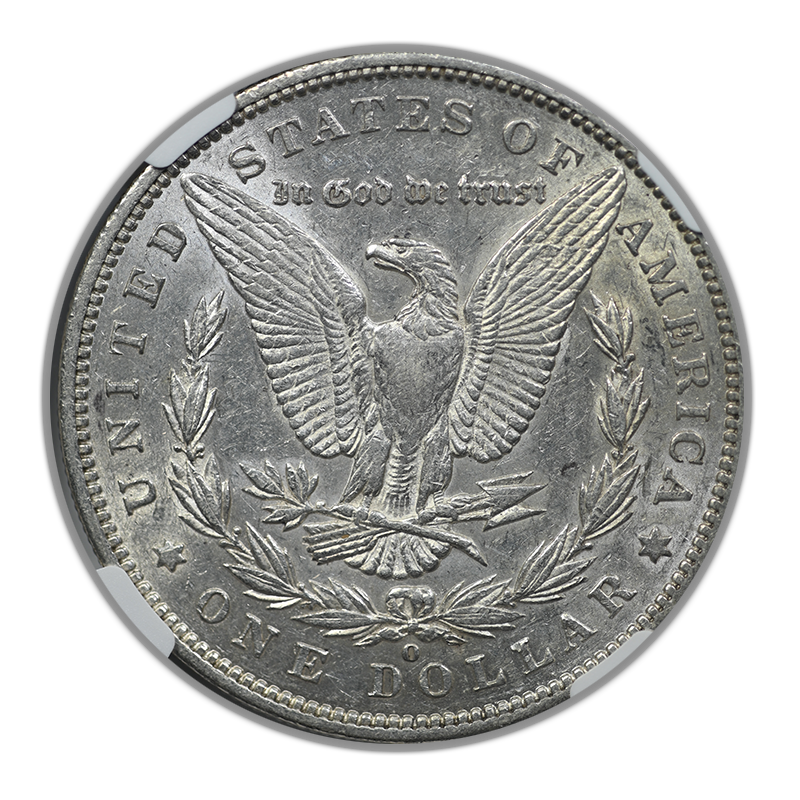 1886-O Morgan Dollar $1 NGC AU53 Reverse