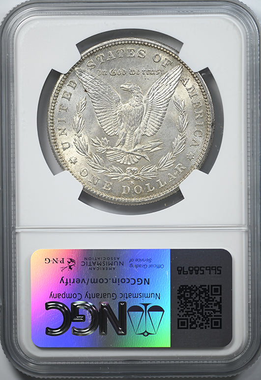 1889-S Morgan Dollar $1 NGC MS61 Reverse Slab