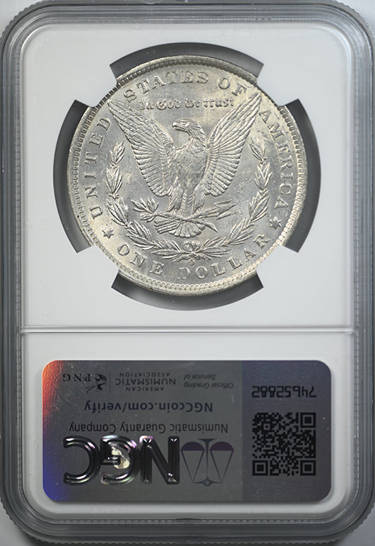 1890-O Morgan Dollar $1 NGC MS62 Reverse Slab