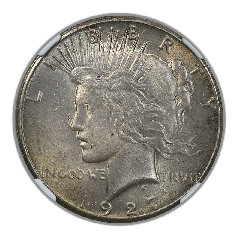 1927 Peace Dollar $1 NGC MS62 Obverse