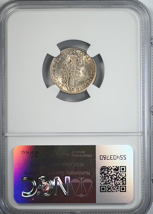 1916 Mercury Dime 10C NGC MS64FB Reverse Slab