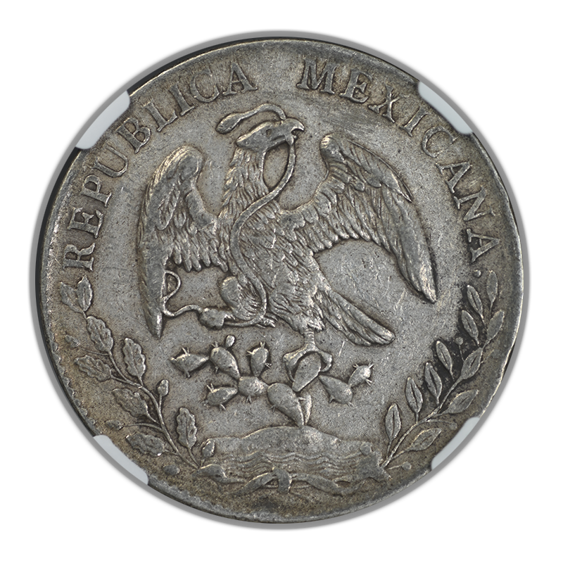 1891DO JP Mexico 8 Reales 8R NGC XF45 Reverse