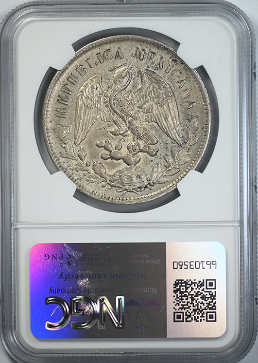 1902ZS FZ Mexico Peso NGC AU58 Reverse Slab