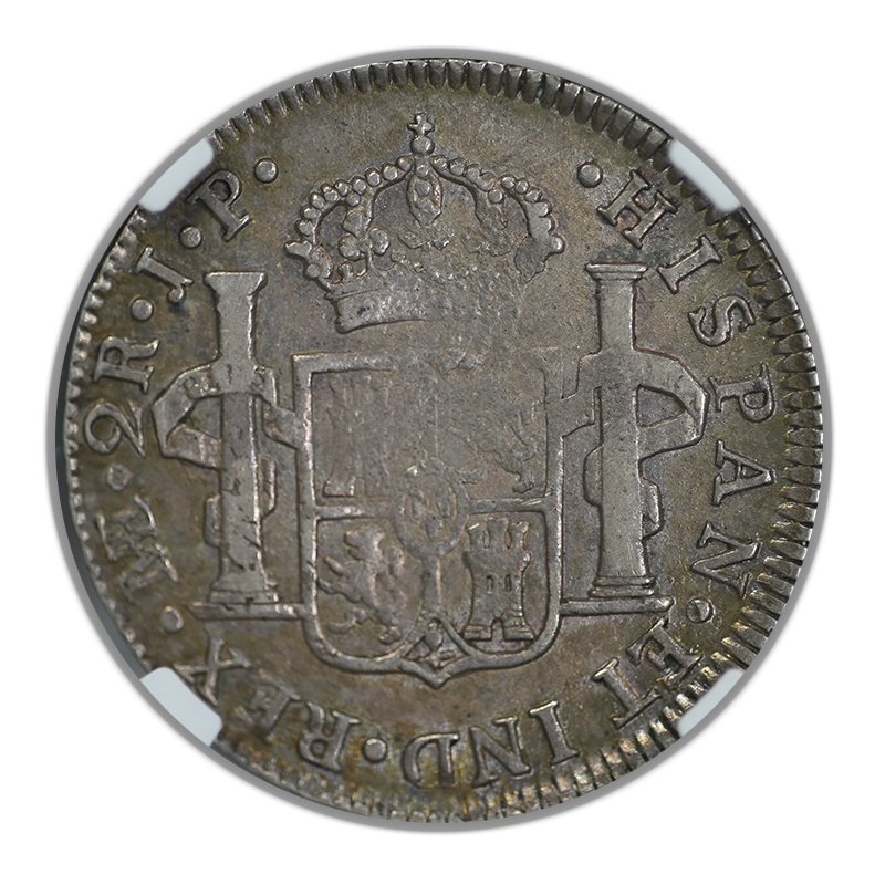 1820Lima JP Peru 2 Reales 2R NGC XF45 Reverse