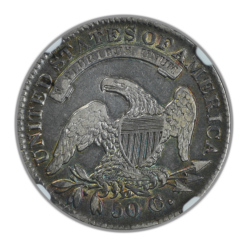 1832 Capped Bust Half Dollar 50C NGC VF35 - NICE COLOR! Reverse
