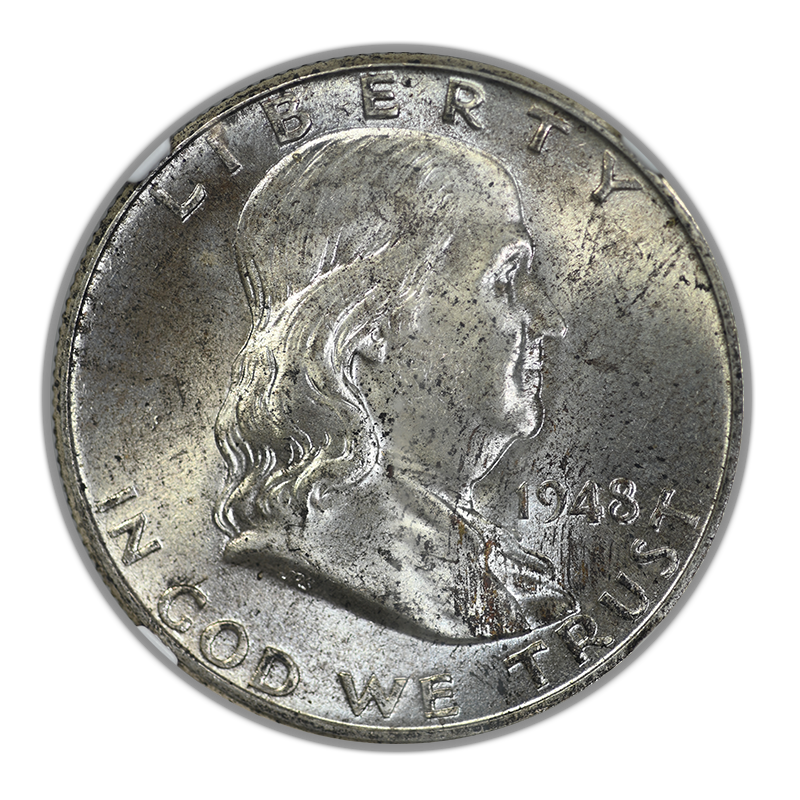 1946 Franklin Half Dollar 50C NGC MS65FBL Obverse