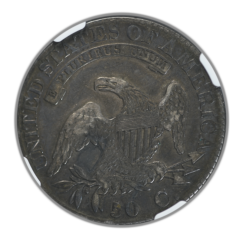 1824 Capped Bust Half Dollar 50C NGC VF35 Reverse
