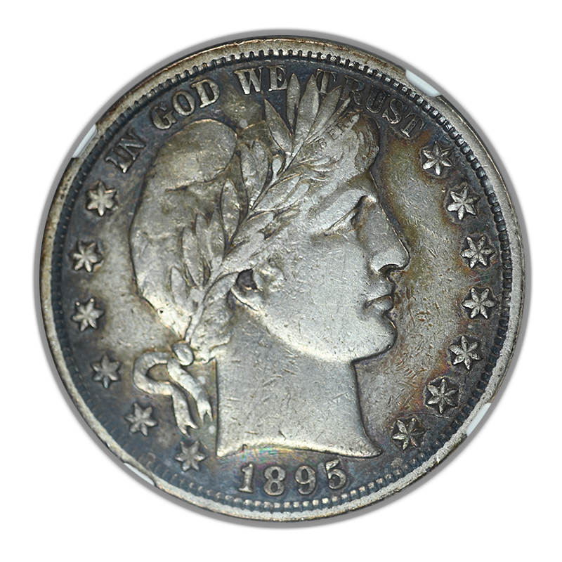 1895 Barber Half Dollar 50C NGC VF35 Obverse