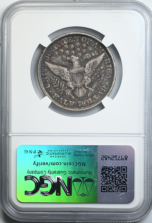 1895 Barber Half Dollar 50C NGC VF35 Reverse Slab