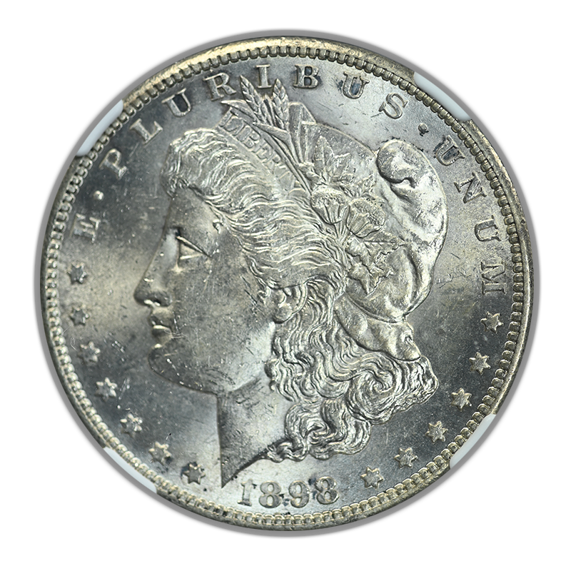 1898-S Morgan Dollar $1 NGC MS62 Obverse