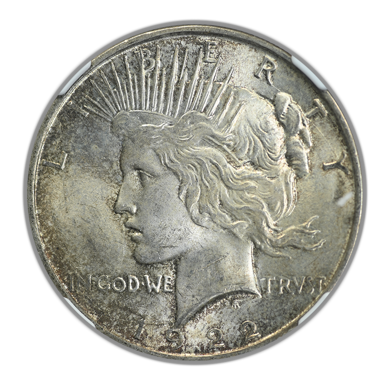 1922-D Peace Dollar $1 NGC MS63 Obverse