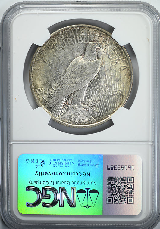 1922-D Peace Dollar $1 NGC MS63 Reverse Slab