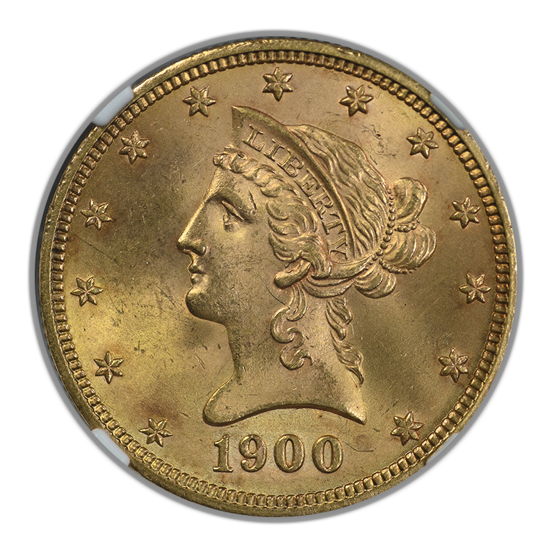 1900 Liberty Head Gold Eagle $10 NGC MS65 Obverse