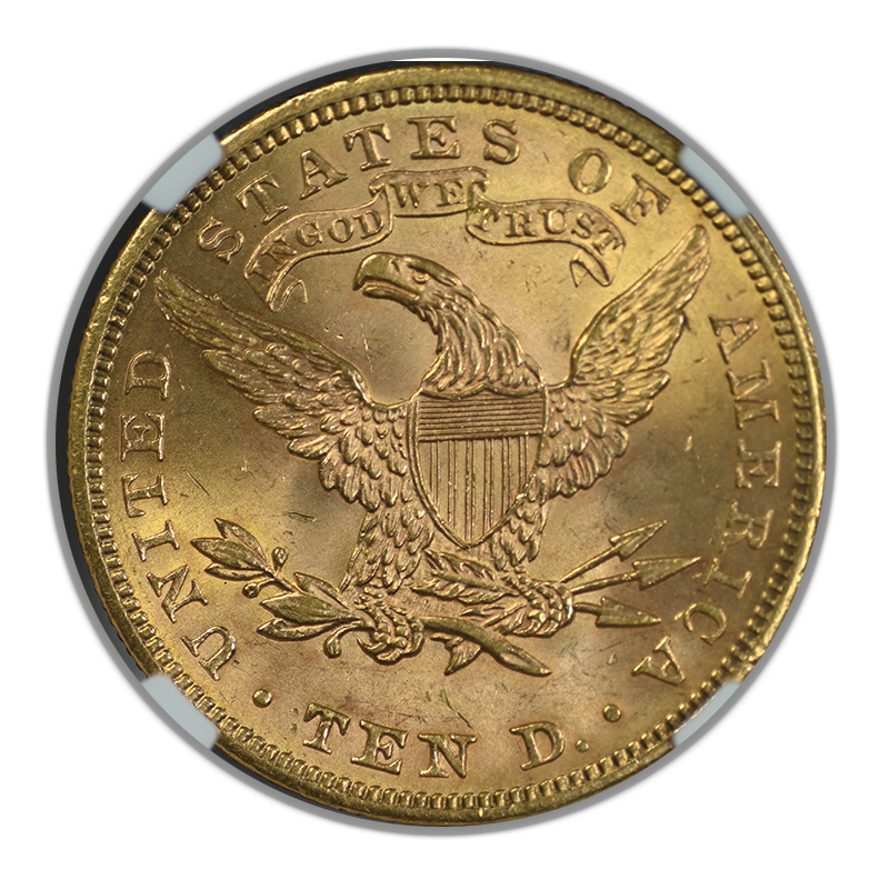 1900 Liberty Head Gold Eagle $10 NGC MS65 Reverse