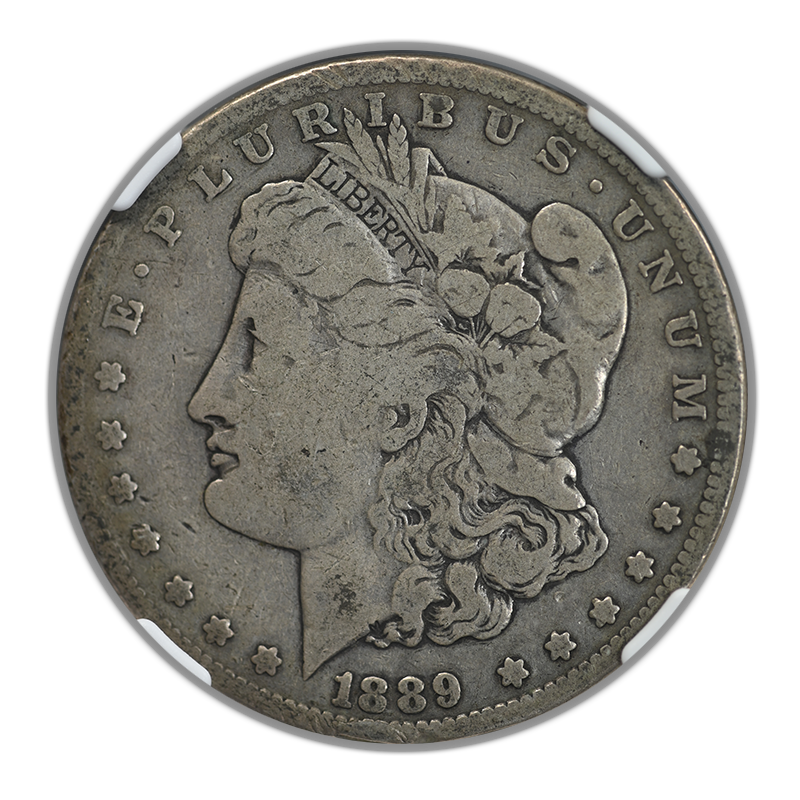 1889-CC Morgan Dollar $1 NGC VG8 Obverse