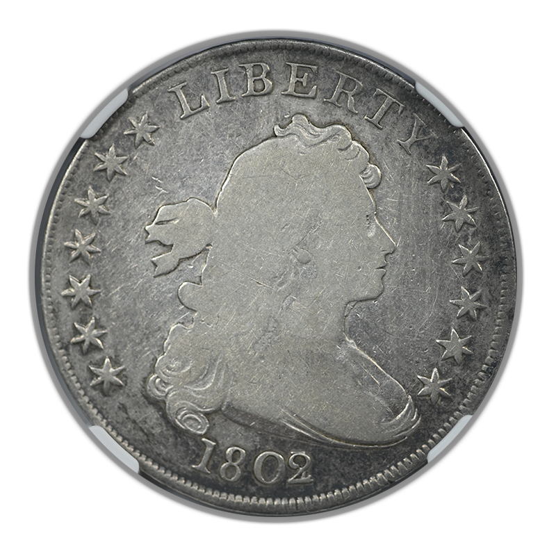 1802/1 Draped Bust Dollar $1 NGC VG8
