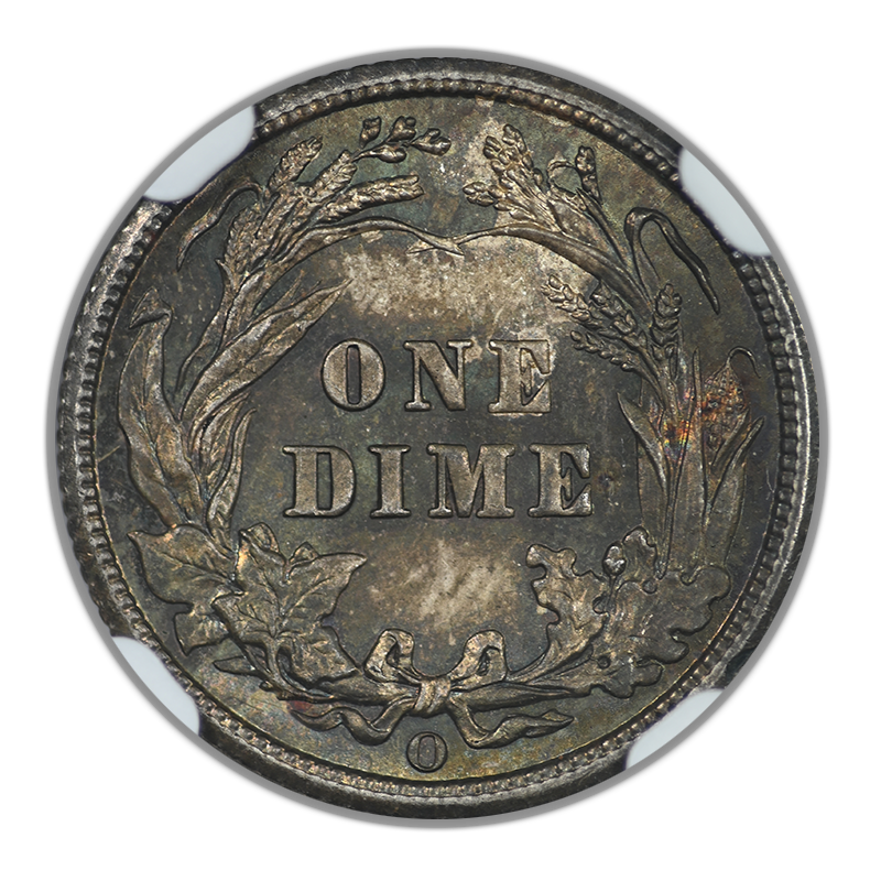 1905-O Barber Dime 10C NGC MS64
