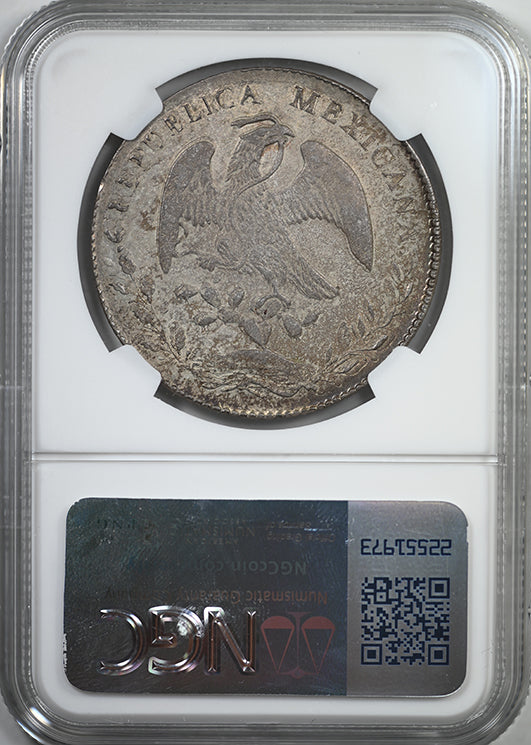 1878 PI MH Mexico 8R Reales NGC Mint Error AU Details Double Struck