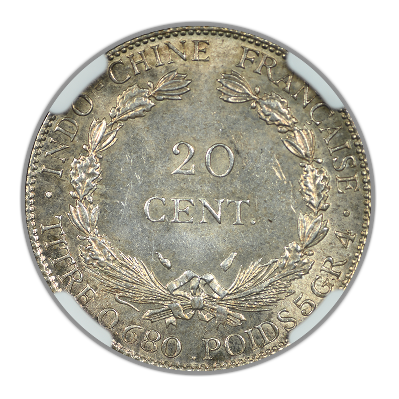 1937 F.I. China French Indo-China 20C Cent NGC MS63