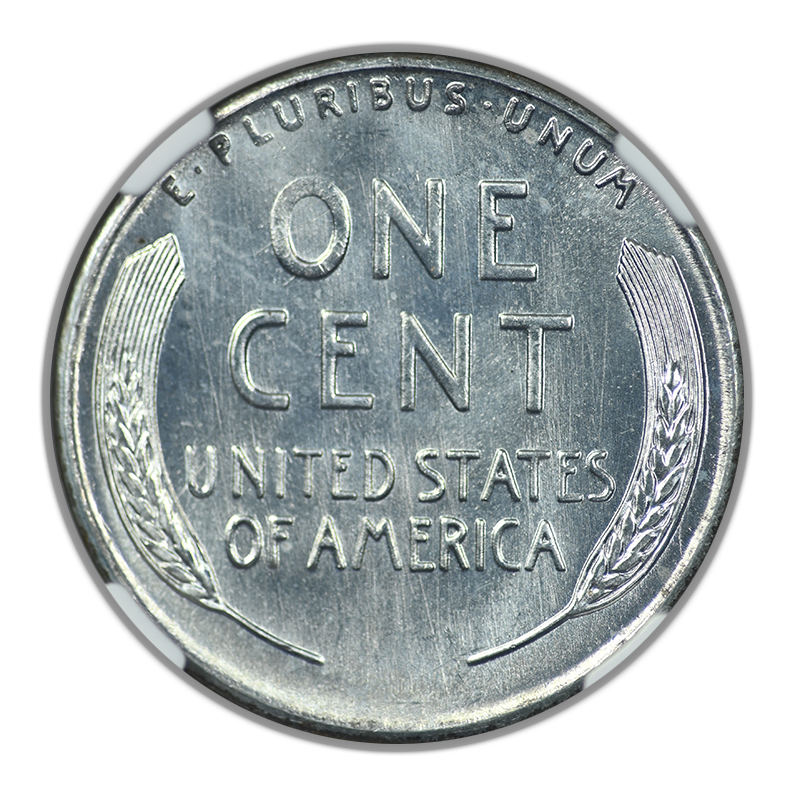 1943-S Steel Lincoln Wheat Cent 1C NGC MS67