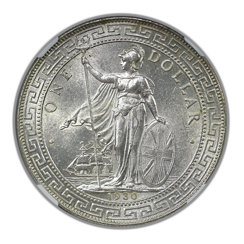 1930B Great Britain Trade Dollar T$1 NGC MS63