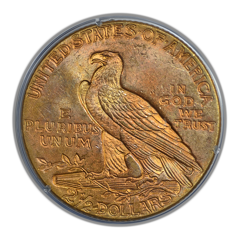 1926 Indian Head Gold Quarter Eagle $2.50 PCGS Rattler MS64 CAC