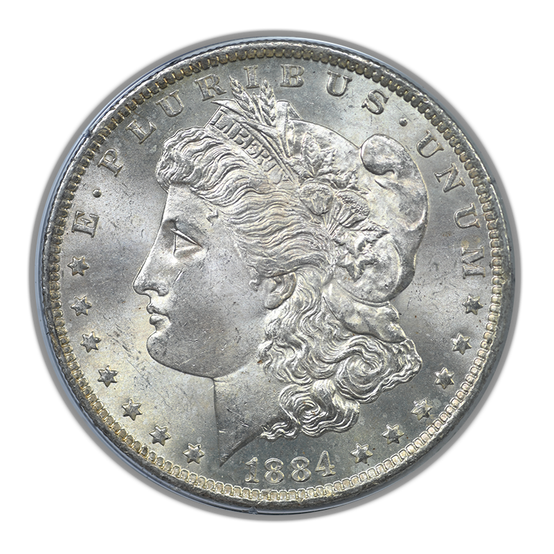 1884-O Morgan Dollar $1 PCGS Rattler MS64 CAC