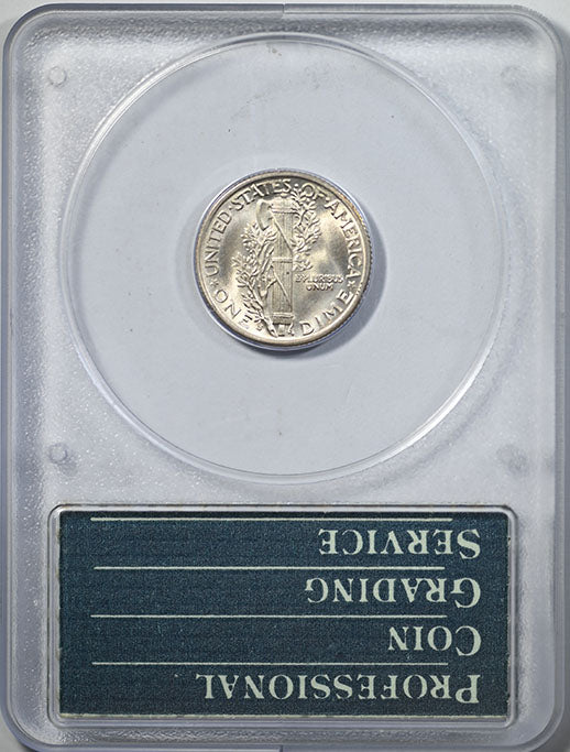 1937-S Mercury Dime 10C PCGS MS65FB CAC - Rattler Reverse Slab