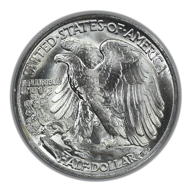 1946-S Walking Liberty Half Dollar 50C PCGS MS65