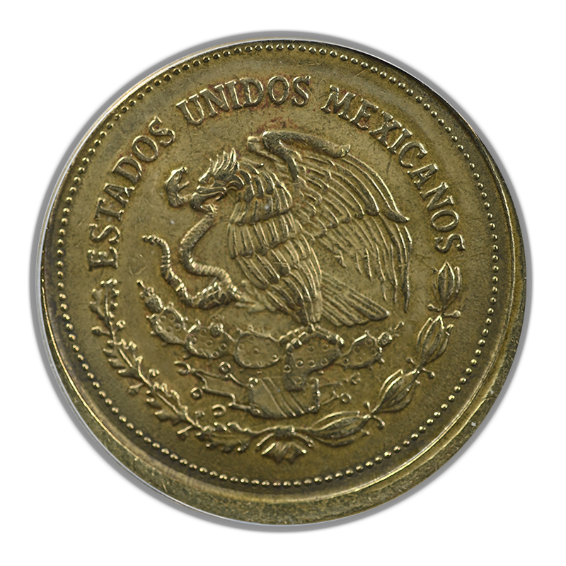1988-Mo Mexico 1000P Pesos ANACS XF45 Mint Error Broadstruck