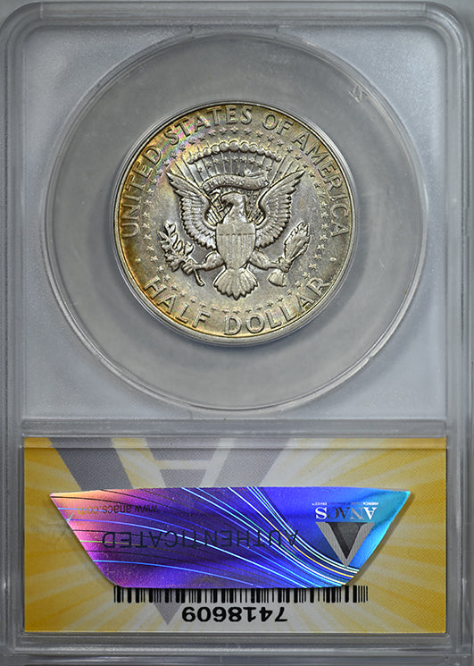1968-D Kennedy Half Dollar 50C ANACS AU50 - TONED!