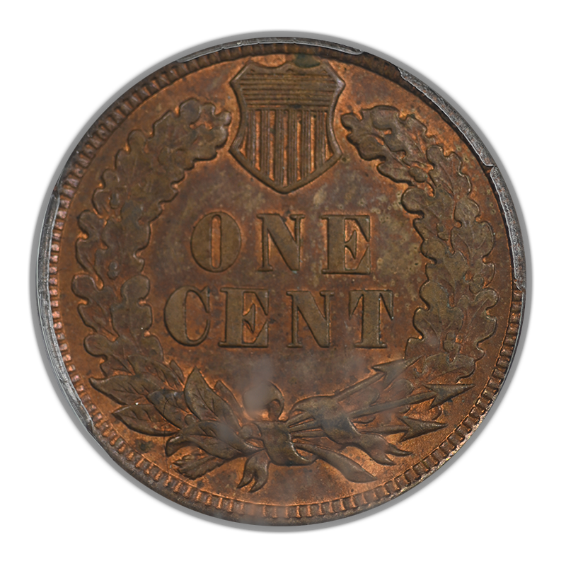 1907 Indian Head Cent 1C PCGS MS64RB OGH Reverse