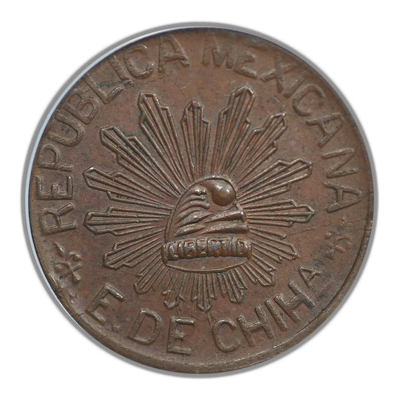 1915 Mexico Chihuahua 5C Centavos ANACS MS62BN