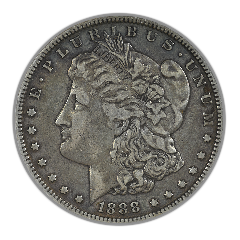 1888-O Doubled Die Obverse Morgan Dollar $1 ANACS Soapbox VF35 DDO VAM-4