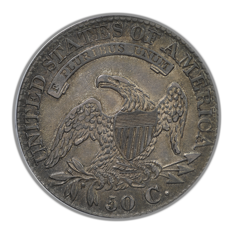 1827 Capped Bust Half Dollar 50C ANACS AU50 O-117