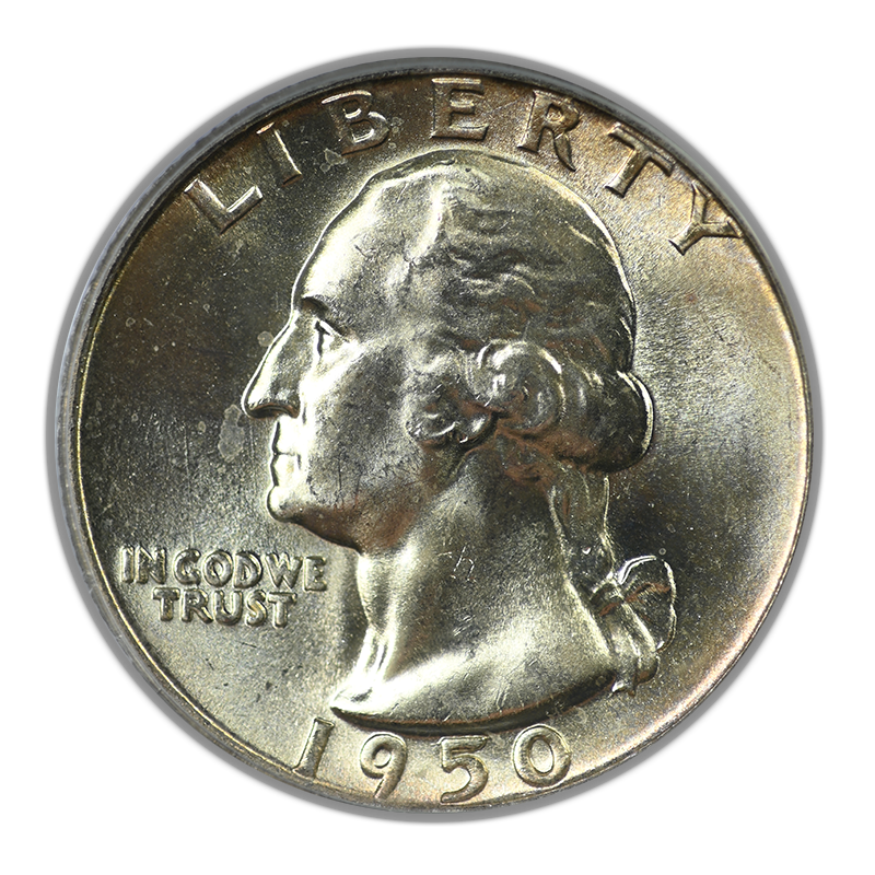 1950 Washington Quarter 25C PCGS MS66 CAC