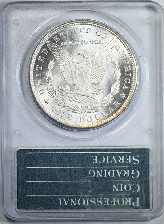 1891-CC Morgan Dollar $1 PCGS Rattler MS61 CAC Reverse Slab