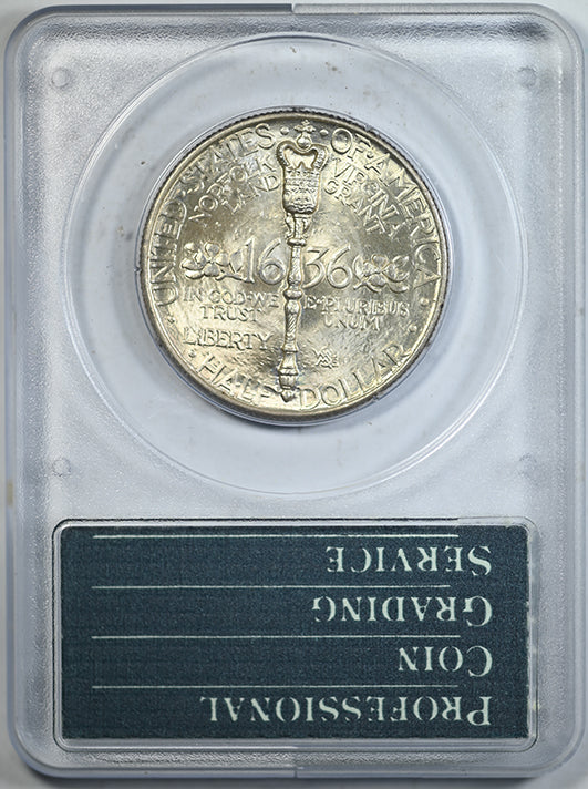 1936 Norfolk Classic Commemorative Half Dollar 50C PCGS Rattler MS66 CAC Reverse Slab