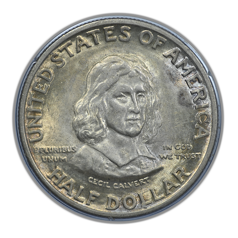 1934 Maryland Classic Commemorative Half Dollar 50C PCGS Rattler MS64