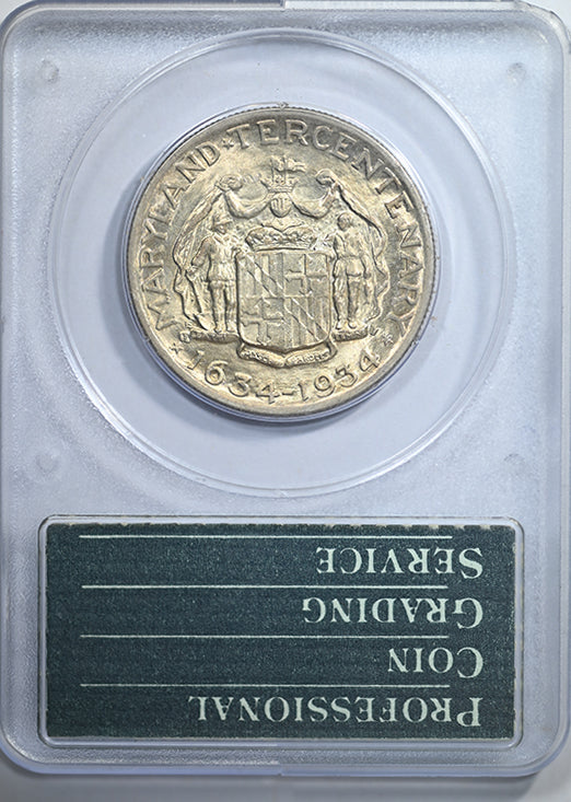 1934 Maryland Classic Commemorative Half Dollar 50C PCGS Rattler MS64