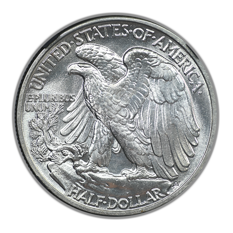 1942 Walking Liberty Half Dollar 50C NGC MS64 with Original Bag Fragment