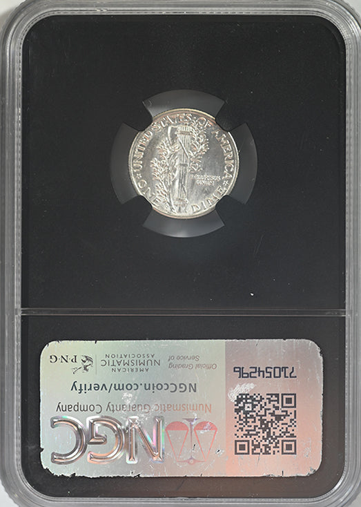 1944-S Mercury Dime 10C NGC MS64* Star with Original Bag Fragment