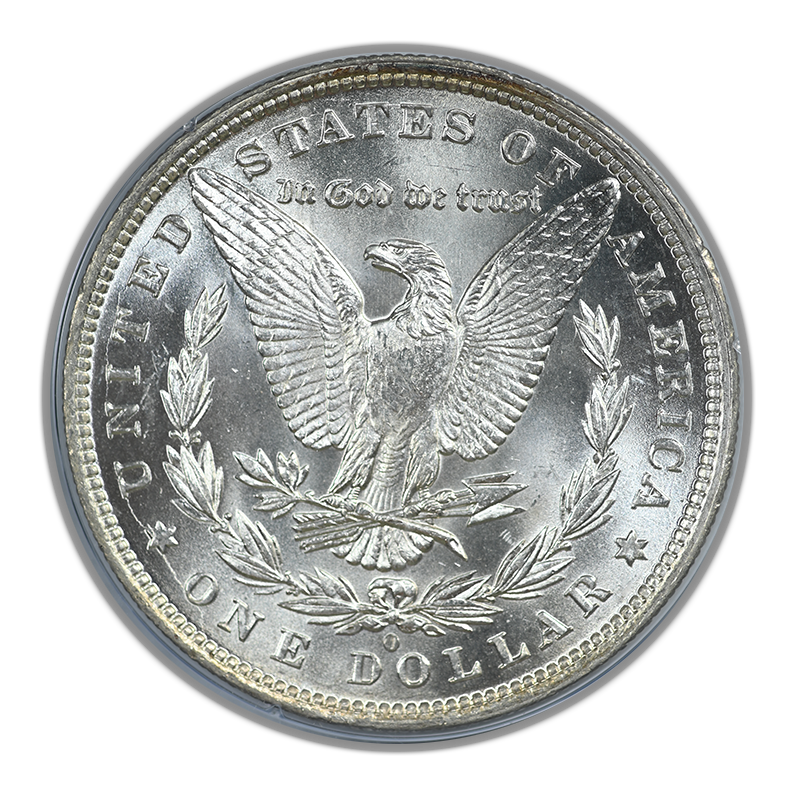 1881-O Morgan Dollar $1 PCGS Rattler MS62 CAC