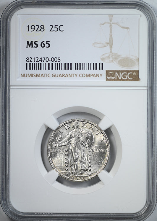 1928 Standing Liberty Quarter 25C NGC MS65 – Americana Rare Coin